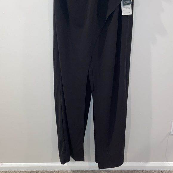 Adrianna Papell One Shoulder Black Jumpsuit Size 14 - Picture 8 of 11
